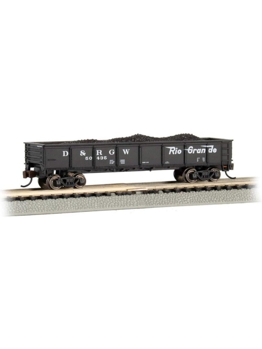 N Scale 40' Gondola Car with Removable Coal Load - Perfect for Train